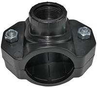 AERZETIX - Collare di Presa per Tubi Ø50x3/4'' - con 2 Bulloni - Fascetta di Derivazione per Tubi Secondari - Raccordo in Plastica per Tubo Acqua con Filettatura Femmina