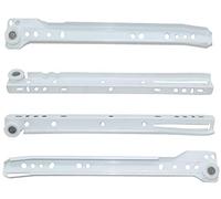 AERZETIX: Coppia guide di scorrimento a rulli per cassetti 25kg (25cm)
