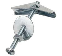AERZETIX - K33975 - Set di 10 tasselli a molla Ø13x50mm + vite M4x50mm a croce PZ - per fissaggio pareti cave controsoffitti golfare cartongesso a secco - in acciaio zincato Cr3+