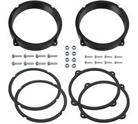 Aerzetix | Kit di 2 adattatori per altoparlanti Ø165 mm in plastica ABS | compatibile con Alfa Romeo Brera, 147/159 939, Fiat Idea, Lancia Ypsilon 843, Hyundai i30 GD/GDH