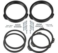 Aerzetix | Kit di 2 adattatori per altoparlanti Ø165 mm in plastica ABS | compatibile con Opel Corsa C, Astra G, Zafira A, Astra F, Vectra B, Omega B, Meriva A, Vivaro A, Combo C, Tigra Twin Top