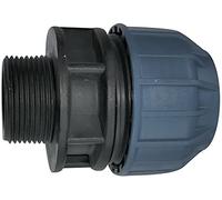 AERZETIX - Manicotto/Adattatore Filettato - Riduttore a Compressione Diritto - Connessione Filettatura Maschio 1 1/4'' - per Tubo Acqua Ø40mm - Polipropilene - Connettore/Riparatore