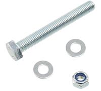 AERZETIX - Set di 10 bulloni a testa esagonale M10x80 mm + 20 rondelle + 10 dadi esagonali autobloccanti M10 per montaggio fai da te e fissaggio leggero | acciaio