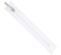 Aerzetix - Set di 10 Cerniere Lampo a Spirale N°5 16cm Non separabili Bianco con cursore Decorativo | per Abbigliamento Accessori Borse Cucito Fai da Te