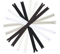 Aerzetix - Set di 10 Cerniere Lampo a Spirale N°5 55cm separabili con cursore - in Metallo Nylon Poliestere - Colore Misto - per Cucito Artigianato creazioni Tessili