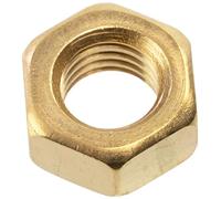 AERZETIX - Set di 10 dadi esagonali M7 con filettatura metrica - in ottone - colore oro - progetti di assemblaggi meccanici elettronici fai da te
