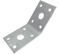 AERZETIX - Set di 10 piastre di montaggio e fissaggio a 135° 50x50x35x2.5mm - staffa angolare - supporto telaio forato - piastra di collegamento angolare - C48453