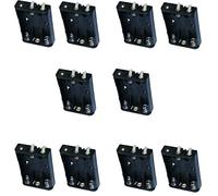 Aerzetix: Set di 10 portabatterie 3 x AAA LR03 custodia per 3 batterie o batterie spina spina chassis becco