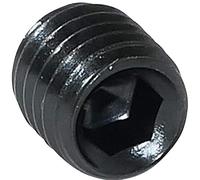 AERZETIX - Set di 10 - Vite di bloccaggio/serraggio cava a estremità ciotola/Concavo - Punta cilindrica senza testa - Esagonale/Allen 6 lati M8x8 - Fai da te - Acciaio - DIN 916 BI - Nero - C45429