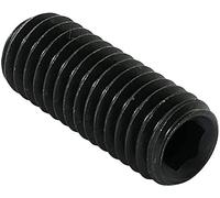 AERZETIX - Set di 10 - Vite di bloccaggio/serraggio cava a estremità ciotola/Concavo - Punta cilindrica senza testa - Esagonale/Allen 6 lati M8x20 - Fai da te - Acciaio - DIN 916 BI - Nero - C45432