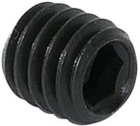 AERZETIX - Set di 10 - Vite di bloccaggio/serraggio cava a estremità ciotola/Concavo - Punta cilindrica senza testa - Esagonale/Allen 6 lati M6x6 - Fai da te - Acciaio - DIN 916 BI - Nero - C45425