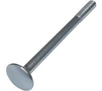 AERZETIX - Set di 100 bulloni carrello/aratro a testa tonda con collare quadrato - bulloni a testa tonda - M6x80mm - acciaio zincato - DIN 603 - C48991