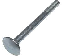 AERZETIX - Set di 100 bulloni carrello/aratro a testa tonda con collare quadrato - bulloni a testa tonda - M6x70mm - acciaio zincato - DIN 603 - C48990