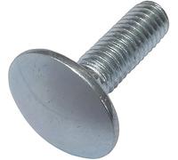 AERZETIX - Set di 100 bulloni carrello/aratro a testa tonda con collare quadrato - bulloni a testa tonda - M6x20mm - acciaio zincato - DIN 603 - C48981