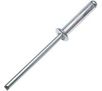 AERZETIX - Set di 100 rivetti ciechi standard Ø4x20mm alluminio/acciaio - DIN 7337 A - rivetto pop a rottura stelo - C48107