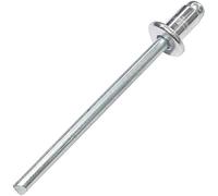 AERZETIX - Set di 100 rivetti ciechi standard Ø4x6mm alluminio/acciaio - DIN 7337 A - rivetto pop a rottura stelo - C48102