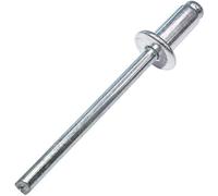 AERZETIX - Set di 100 rivetti ciechi standard Ø5x10mm alluminio/acciaio - DIN 7337 A - rivetto pop a rottura stelo - C48112
