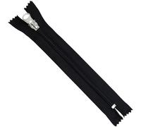 Aerzetix - Set di 12 Cerniere Lampo a Spirale N°5 16cm Non separabili Colore Nero con cursore Decorativo | per Abbigliamento riparazioni di Cucito progetti creativi Fai da Te