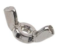 AERZETIX - Set di 12 dadi a farfalla M3x0.5 mm | per un montaggio rapido senza attrezzi su barre filettate, assemblaggi meccanici e fai da te | in acciaio colore argento