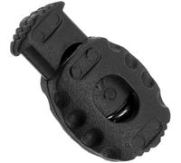 Aerzetix - Set di 12 Fermacorda a Molla con 1 Foro - Stopper cordone - Punta a Corda Hobby Creativo - Colore Nero - in plastica