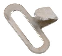 Aerzetix - Set di 12 ganci metallici per papillon | passaggio nastro 12mm | fissaggio discreto e funzionale per creazioni tessili | finitura argento