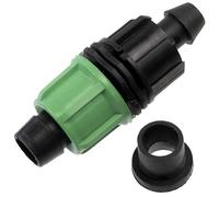 AERZETIX - Set di 12 Raccordi di avvio con guarnizione per tubo di irrigazione a goccia Ø16mm | sistema di annaffiatura automatica | attrezzatura per giardino area verde orto | in plastica