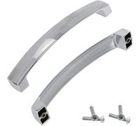Aerzetix - Set di 2 Maniglie per Porte Mobili Interasse 128mm - Armadio Cassetto Decorazione Interno Arredamento Cucina Soggiorno - in Metallo - Finitura Cromo