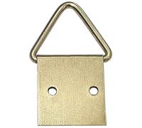 AERZETIX - Set di 20 ganci/appendiabiti per quadri/oggetti appesi 11x11mm foto - fissaggio cornice foto - gancio triangolare - in acciaio ottone - C48258