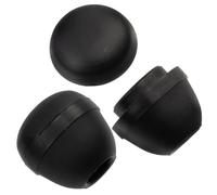 Aerzetix - Set di 24 Fermacorda con Cappuccio Ø4mm - terminali per Corde Lacci Nastri - Colore Nero - in plastica - progetti di Cucito Abbigliamento