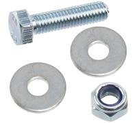 AERZETIX - Set di 25 bulloni a testa esagonale M5x20 mm + 50 rondelle larghe + 25 dadi esagonali autobloccanti M5 | Per progetti domestici, ristrutturazioni e riparazioni leggere | acciaio
