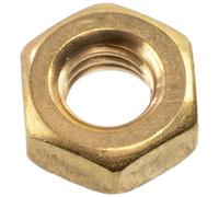 AERZETIX - Set di 25 dadi esagonali M4 con filettatura metrica - in ottone - colore oro - progetti di assemblaggi meccanici elettronici fai da te