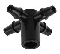 AERZETIX - Set di 25 Distributori a 4 Vie per Microirrigazione Ø5mm in Plastica per Sistema di Irrigazione Automatica a Goccia - Connettore Tubo
