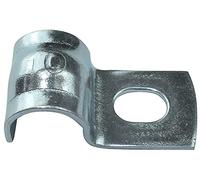 AERZETIX - Set di 25 fascette per cavi stringitubo a forma di U - per cavi Ø10mm - 11x14x28mm - in acciaio zincato - staffa di fissaggio laterale - C49776