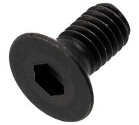 AERZETIX - Set di 25 viti metalliche M3x6 mm con testa svasata esagonale incassata HEX2 | passo filettatura: 0.5 mm | in acciaio brunito | per assemblaggi meccanici e progetti creativi