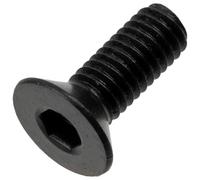 AERZETIX - Set di 25 Viti Metalliche M3x8 mm con Testa Svasata Esagonale Incassata HEX2 in Acciaio Brunito Nero per Assemblaggi Meccanici e Progetti Creativi