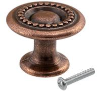 Aerzetix - Set di 4 Maniglie Pomelli per Mobile - in Metallo - Finitura Rame Invecchiato - 18x24mm