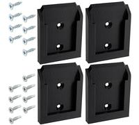 AERZETIX Set di 4 supporti da parete per batterie compatibile con Metabo 18V / 14.4V sistema CAS/non compatibile con Metabo HPT ex Hitachi o vecchie batterie 12V