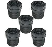 AERZETIX - Set di 5 Riduttori in Plastica Maschio/Femmina 3/4''x1/2'' con Fermo Interno per Avvitamento - Nipplo Ridotto 10 Bar