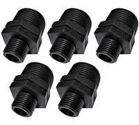 AERZETIX - Set di 5 Riduzioni Maschio/Maschio per Avvitare - Filettatura 1"x1/2" - in Plastica - Nippli Ridotti con Raccordo Filettato - PN 10 Bar