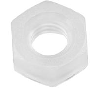 AERZETIX - Set di 50 dadi esagonali M4x0,7 mm a 6 lati - Filettatura metrica - Poliammide - Colore bianco - Per il fai da te e l'uso domestico