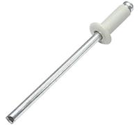 AERZETIX - Set di 50 rivetti ciechi standard Ø4x10mm colore bianco grigiastro RAL 9002 - DIN 7337 - rivetto pop a rottura stelo -in acciaio/alluminio - C48079