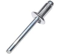 AERZETIX - Set di 50 rivetti ciechi standard Ø6.4x12mm alluminio/acciaio - DIN 7337 A - rivetto pop a rottura stelo - C48323