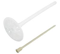 AERZETIX - Set di 50 tasselli per isolamento a battuta Ø8x155mm + 50 chiodi 160mm - in nylon - fissaggio per pannelli termici polistirene estruso espanso lana di roccia