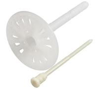 AERZETIX - Set di 50 tasselli per isolamento a battuta Ø8x95mm + 50 chiodi 100mm - in nylon - fissaggio per pannelli termici polistirene estruso espanso lana di roccia
