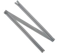 Aerzetix - Set di 6 Cerniere Lampo a Spirale N°5 150cm separabili con cursore | in Metallo Nylon Poliestere | Colore Grigio | per Cucito Artigianato creazioni Tessili
