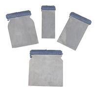 AERZETIX - Set/Kit di 4 spatole/coltelli in metallo per mastice - Larghezza 43/71/88/105mm - Spatole giapponesi - Attrezzi flessibili per carrozzeria - Lisciatura/Inserimento/Carrozzeria - C46020