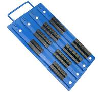 AERZETIX - Supporto per riporre - Organizer per bussole 1/4" 3/8" 1/2"- blu e nero - 15/27cm - sospensione a muro - C48329