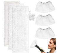 Aerzouser Set di 6 panni in microfibra per pulitore a vapore SC1 SC2 SC3 SC4 SC5, compatibile con pulitore a vapore Kärcher Accessori compatibile con Vileda Pulitore a vapore