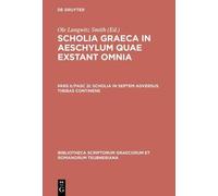 Aeschylus/Smith Scholia Graeca in Aeschylum Q CB (Tascabile)