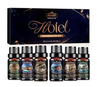 AESHORY Oli Essenziali per Diffusori Hotel 6x10ml, Aromaterapia Exclusivo Profumatore per Ambienti Albergo Più Popolari - Baccarat, The 1 Hotel Miami, Edition, Fairmont, Wynn Las Vegas e White Lotus